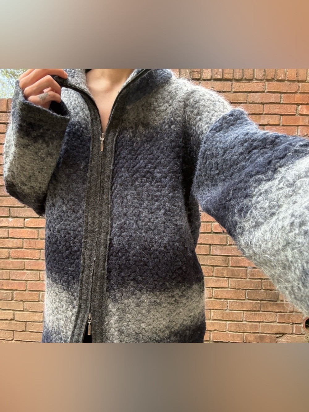 Mohair Wool Blend Sweater